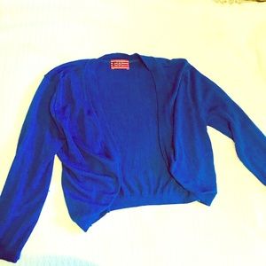 Blue Sweater Shrug